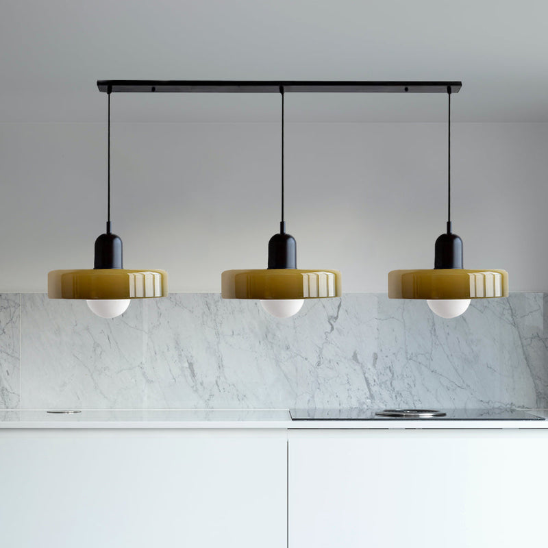 Simple Bauhaus Pendant Light – Elegant Glass Design for Dining & Living Spaces