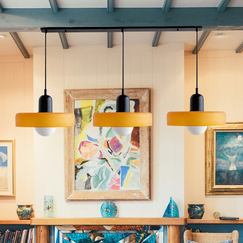 Simple Bauhaus Pendant Light – Elegant Glass Design for Dining & Living Spaces