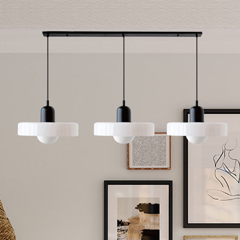 Simple Bauhaus Pendant Light – Elegant Glass Design for Dining & Living Spaces