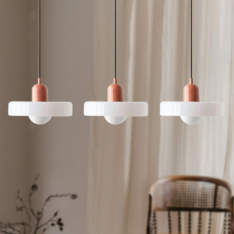 Simple Bauhaus Pendant Light – Elegant Glass Design for Dining & Living Spaces