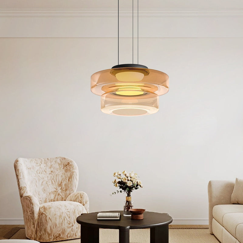 Glass Moon Pendant Light – Elegant & Modular Interior Lighting