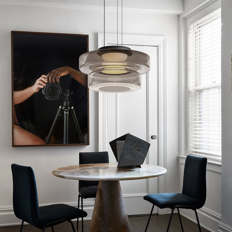 Glass Moon Pendant Light – Elegant & Modular Interior Lighting