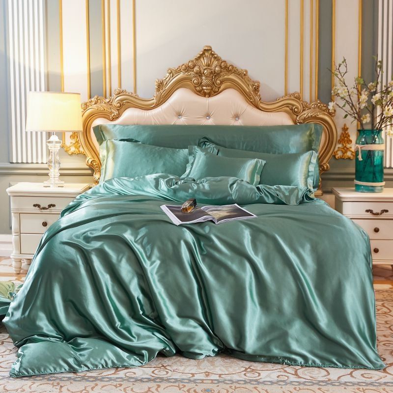 Luxury Silk Satin Bedding Set – Duvet Cover & 2 Pillowcases