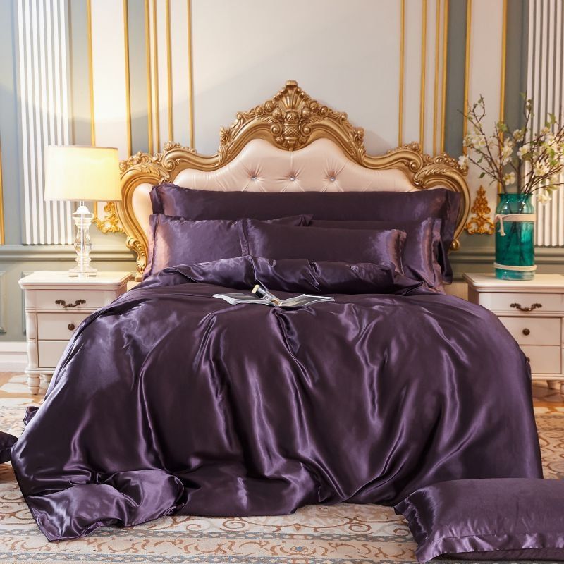 Luxury Silk Satin Bedding Set – Duvet Cover & 2 Pillowcases
