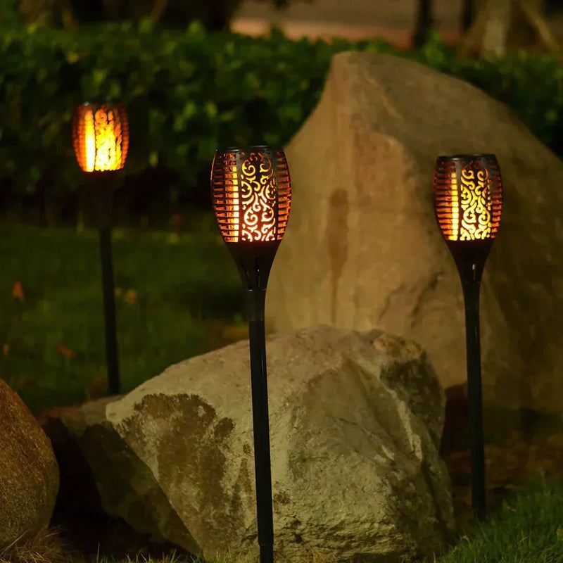 Solar Torch Light – LED Flame Effect & Weather-Resistant Outdoor Lighting