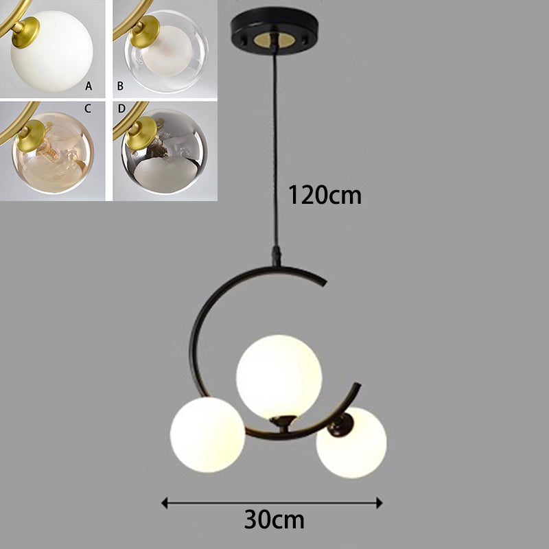 Modern LED Pendant Light – Glass & Acrylic Design for Living &amp; Dining Rooms