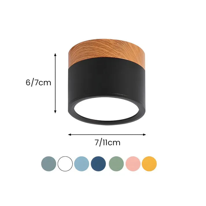 Nordic Cylindrical LED Ceiling Light – Modern & Energy-Efficient Hallway Illumination