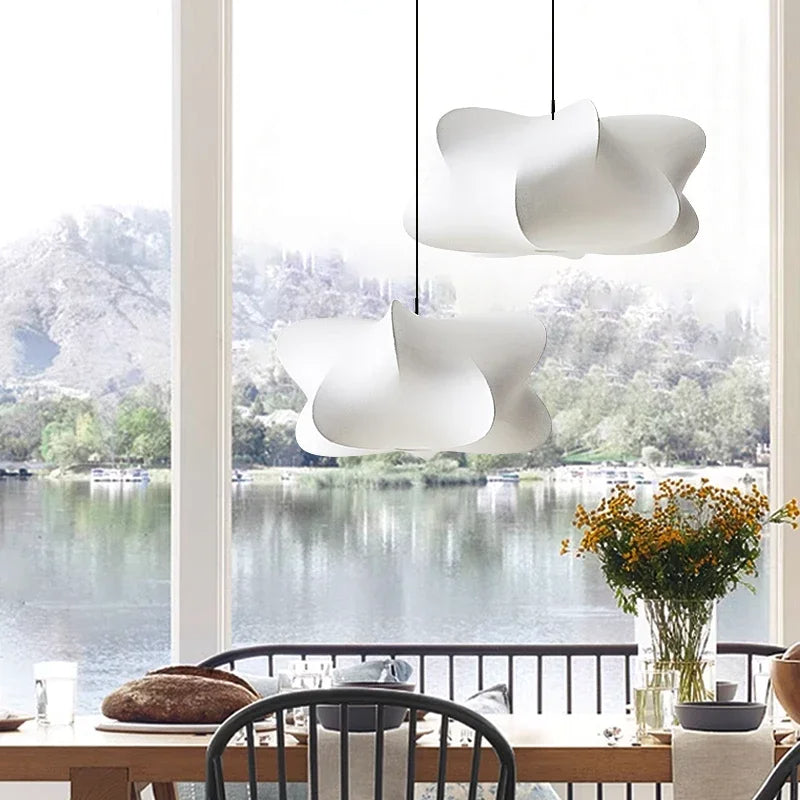 Wabi-Sabi Silk Pendant Light – Elegant Japanese-Inspired Lighting
