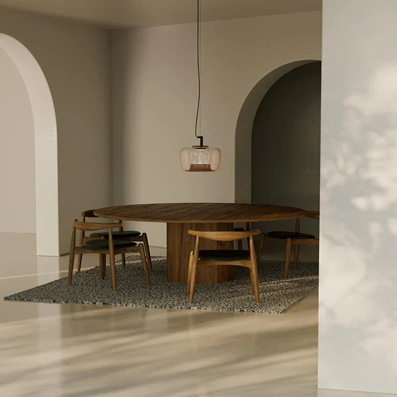 Modern LED Pendant Light – Glass &amp; Aluminum Fixture for Kitchen & Dining