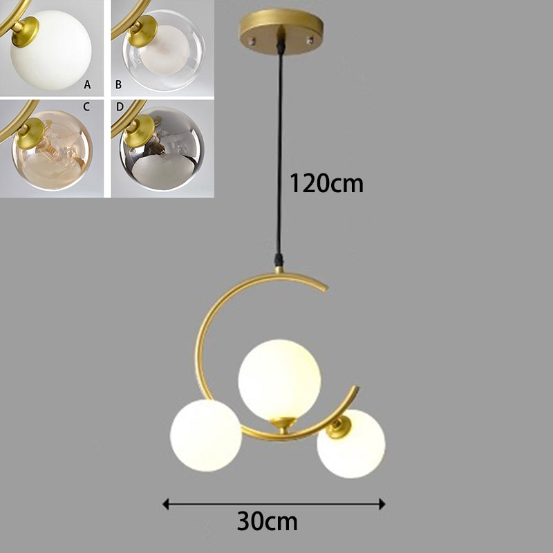 Modern LED Pendant Light – Glass & Acrylic Design for Living &amp; Dining Rooms
